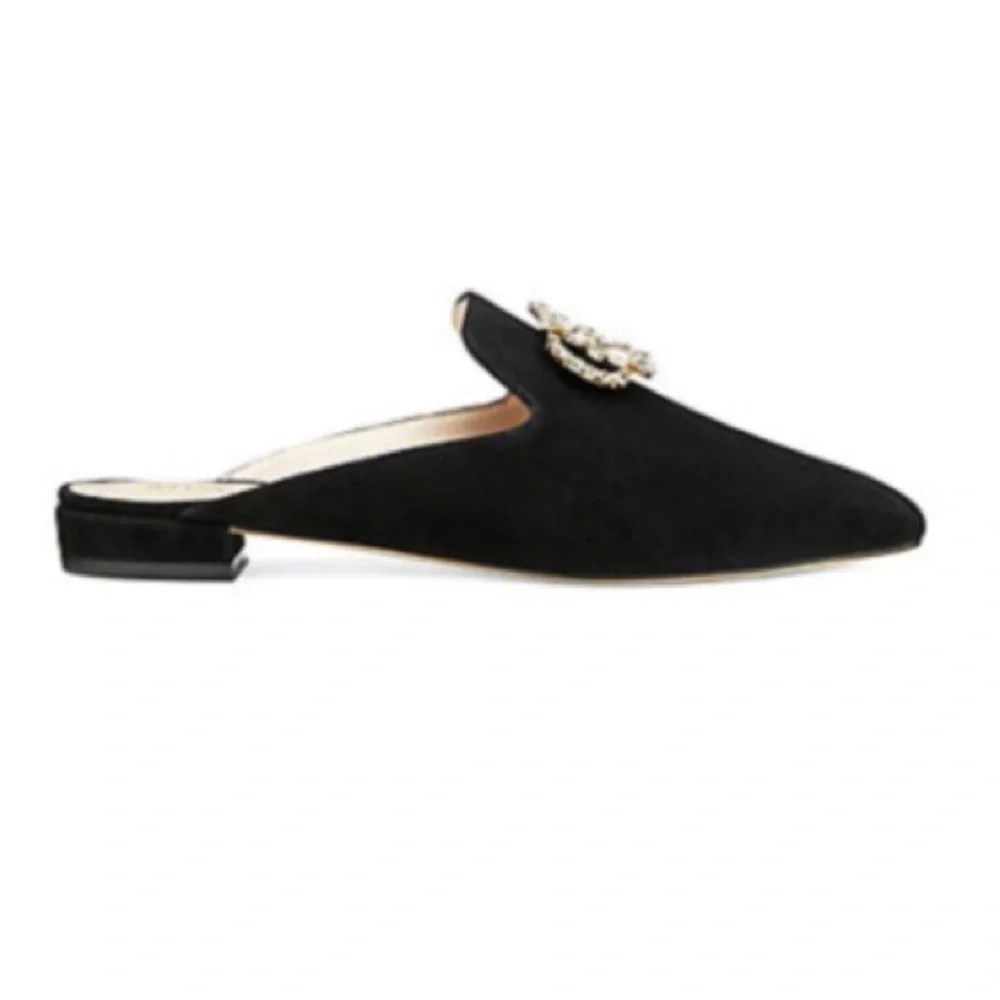 STUART WEITZMAN Suede Mules (Eloise)